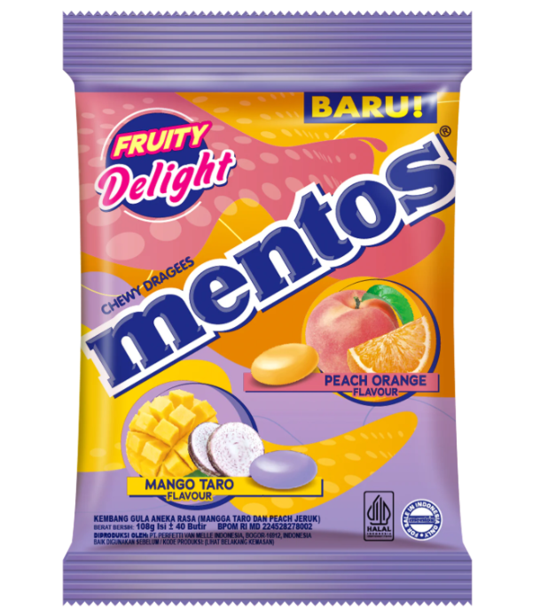 Mentos Fruity Delight Bag 121.5g