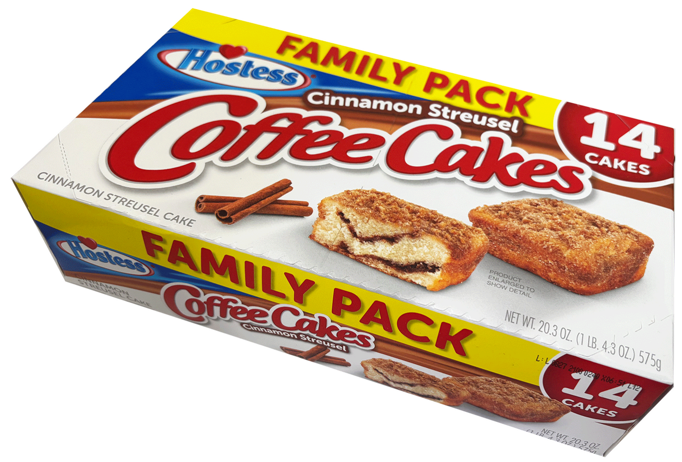 Hostess 肉桂咖啡蛋糕 覆盖黄油酥粒 家庭装 575g -16袋装