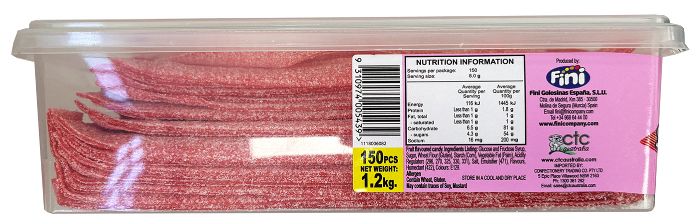 Fini 草莓味酸条糖 150条 1.2KG