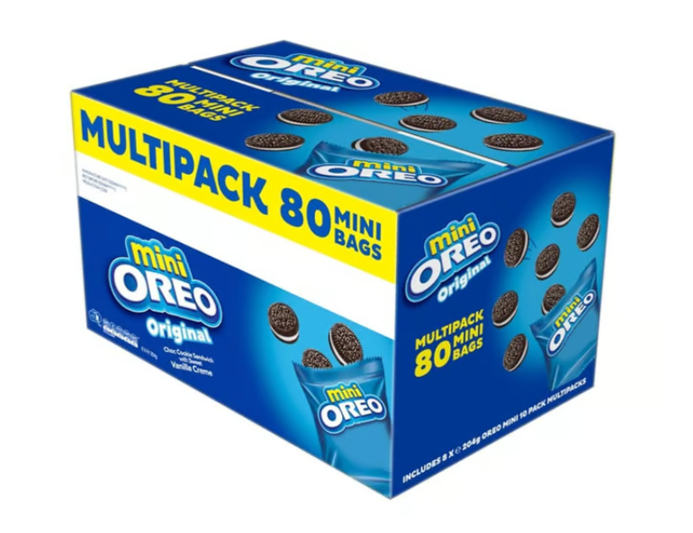 Oreo Original Sandwich Cookies Multipack Mini Bags (80 pk)