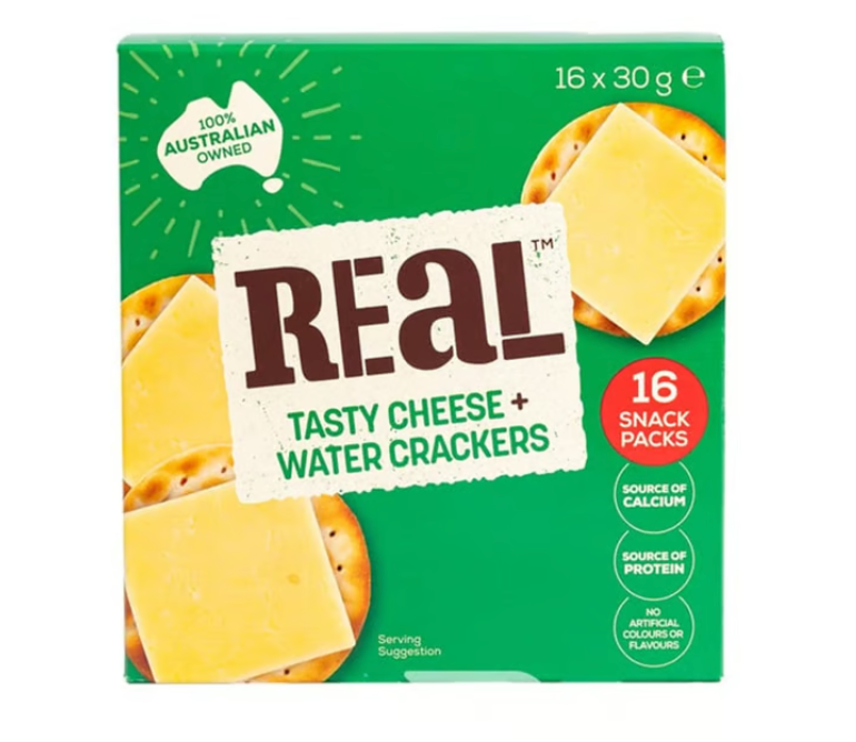 Real Tasty Cheese & Crackers (30 g x 16 pk)
