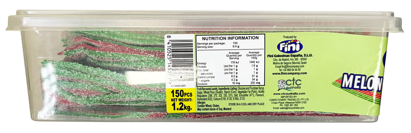 Fini Sour Melon And Watermelon Belt 1.2KG - 150 Piece