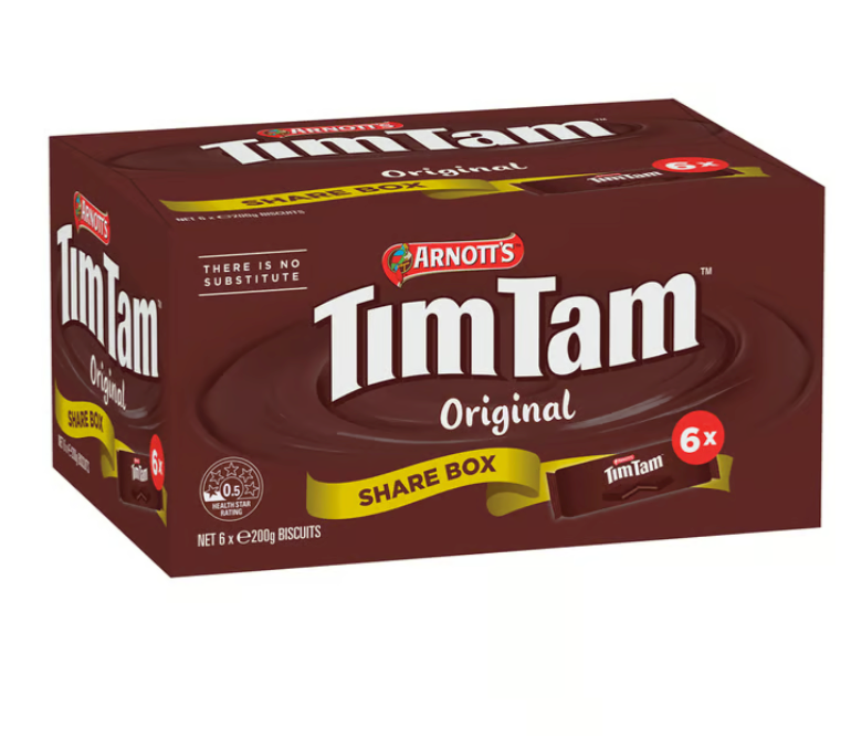 Arnott's Tim Tam Cookies (200 g x 6 pk)