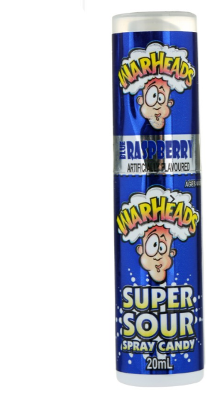 Warheads Super Sour Spray Candy 20ml- Raspberry Flavour
