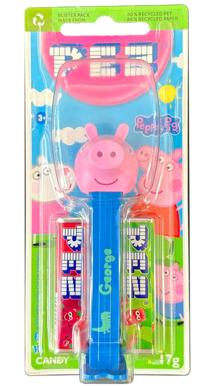 Pez Candy Dispensers -Peppa Pig George With 2 Candy Refills 17g