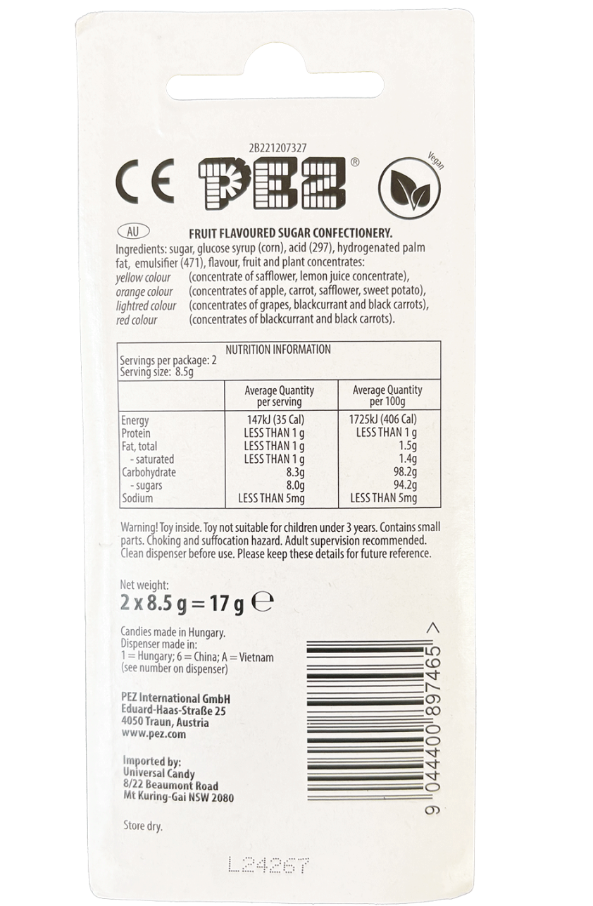 Pez Candy Dispensers -Peppa Pig George With 2 Candy Refills 17g