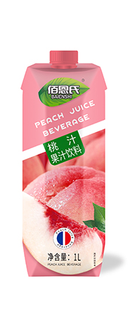 Baienshi Peach Juice Beverage Drink 1L