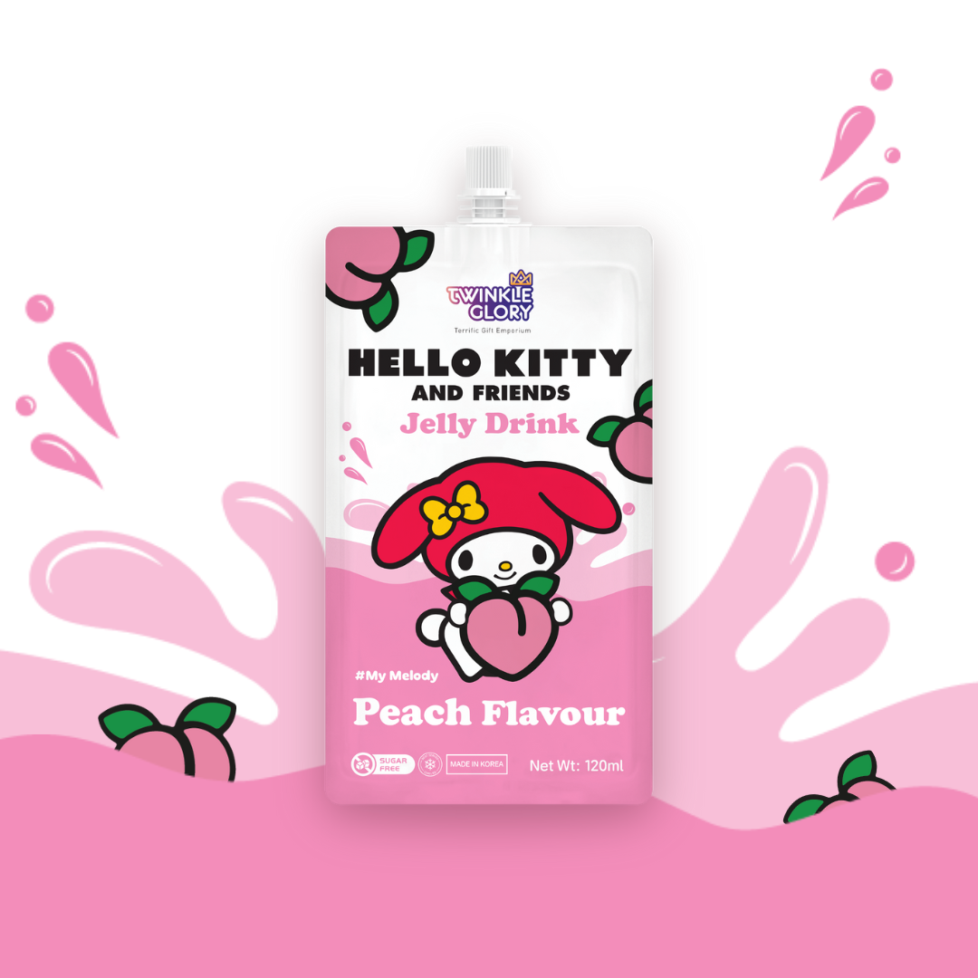Twinkle Glory Hello Kitty Jelly Drink Peach flavour 120ml