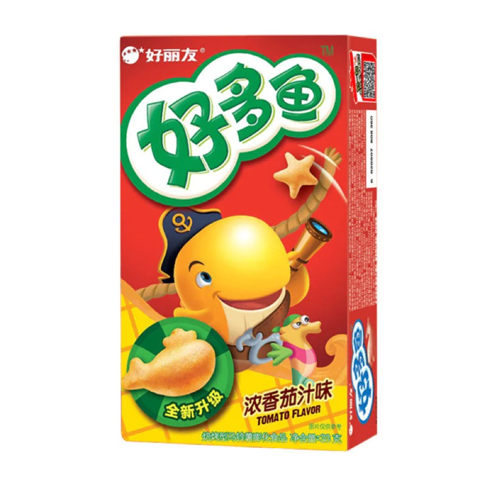 Orion Tasty Fish-shaped Tomato Flavor Baked Potato Chips 33g