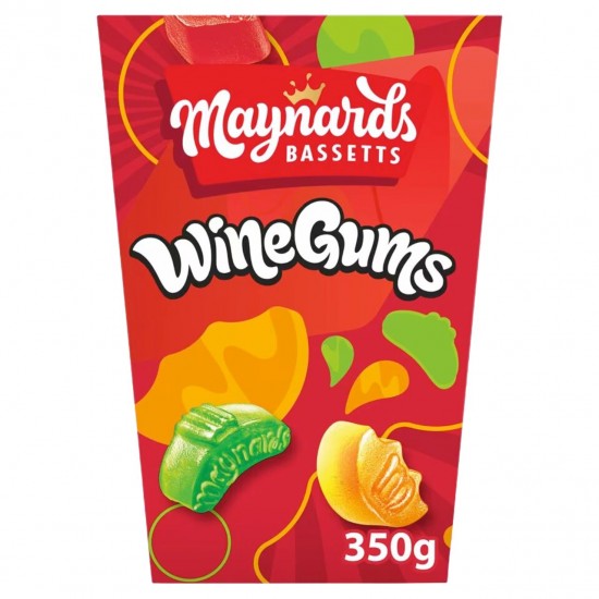 Maynards Bassetts Wine Gums Carton 350g