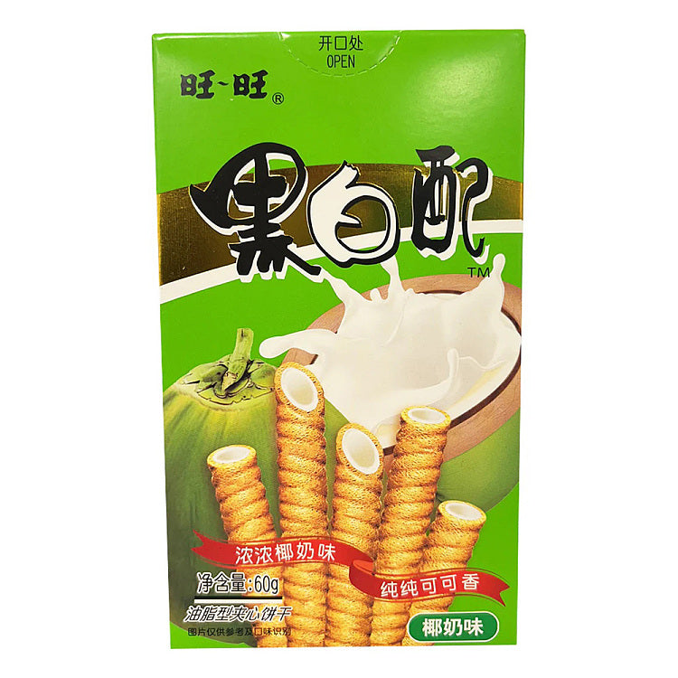 旺旺黑白配 椰奶味56G