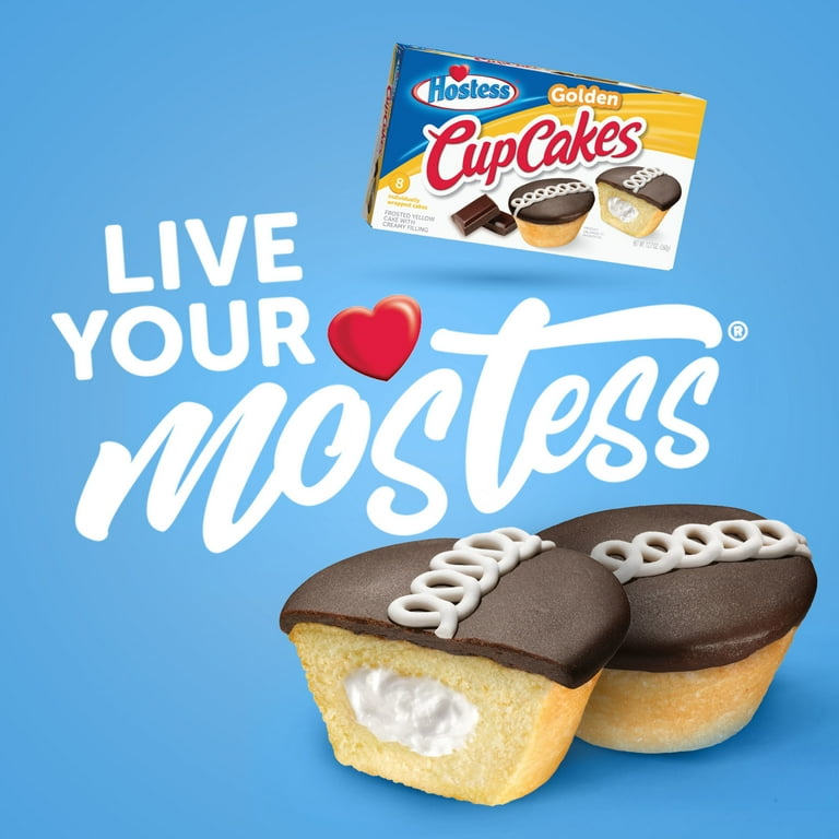 Hostess 金色小杯子蛋糕 – 8个装,360克