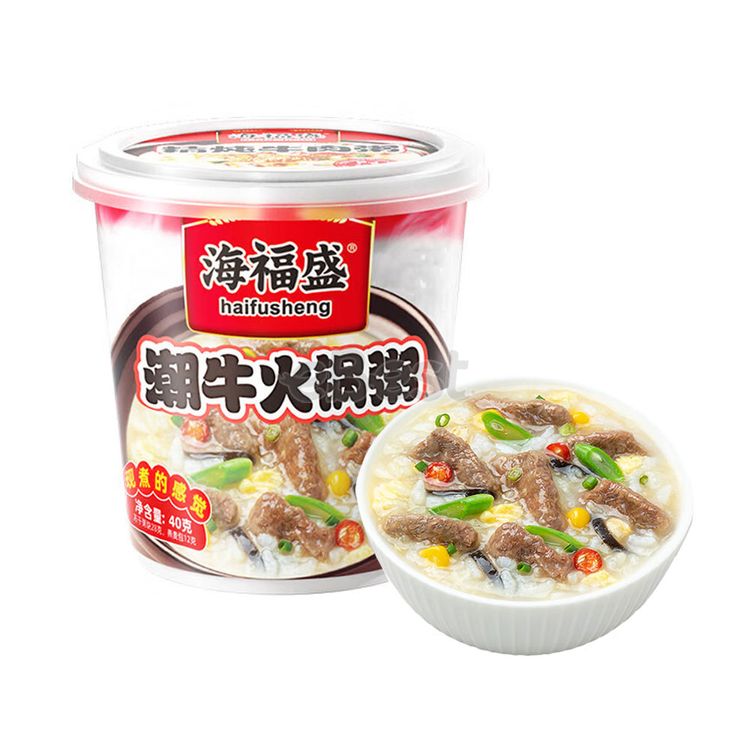 海福盛 潮牛火锅粥 杯装 40克