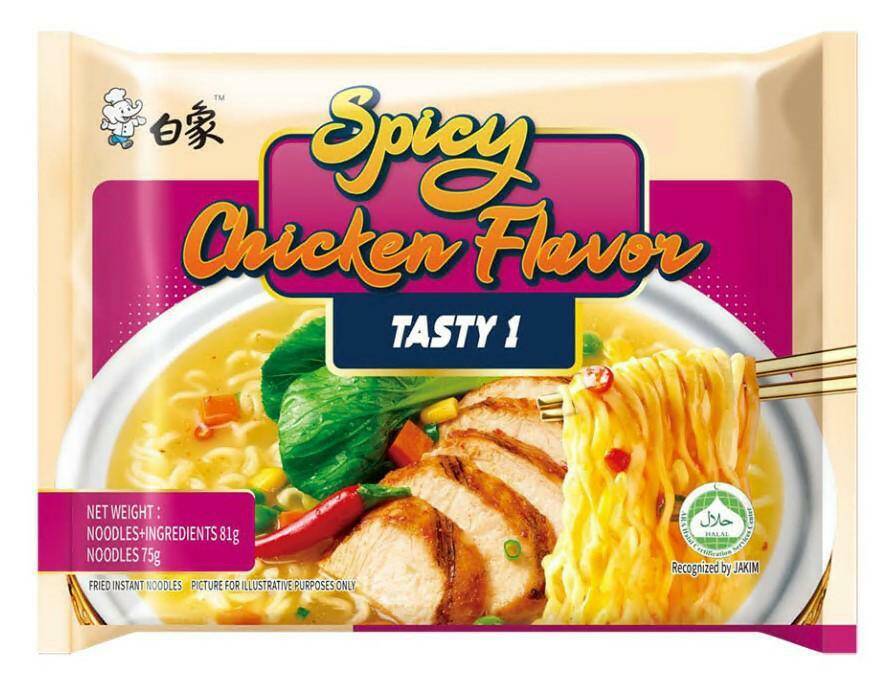 Baixiang Tasty Spicy Chicken Soup Instant Noodles 5-Pack 81g×5