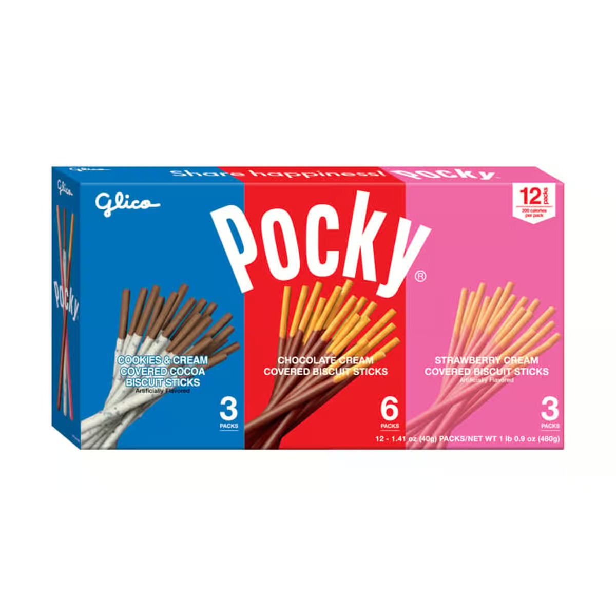 Glico Pocky Cookies Variety Pack (40 g x 12 pk)