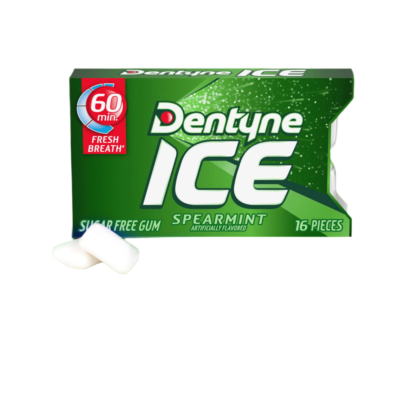 Dentyne冰绿薄荷无糖口香糖 16片 24g