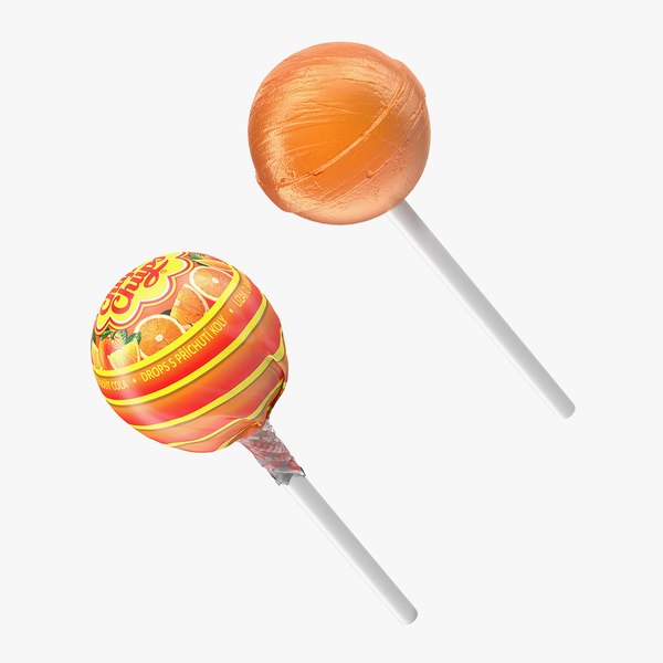 Chupa Chups Lollipop 9.3g Single - Orange Flavour