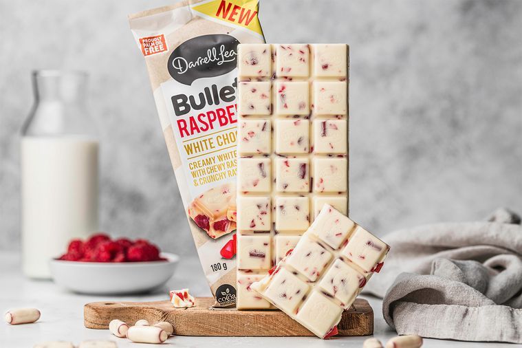 Darrell Lea 白巧克力覆盆子块 – 180克
