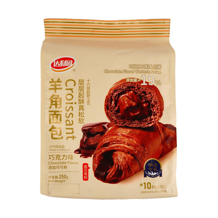 达利园 巧克力可颂面包 250克(10枚装)