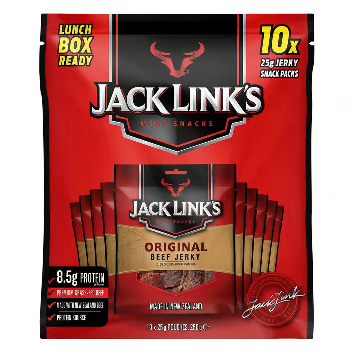 Jack Link's Original Beef Jerky Multipack (25 g x 10 pk)