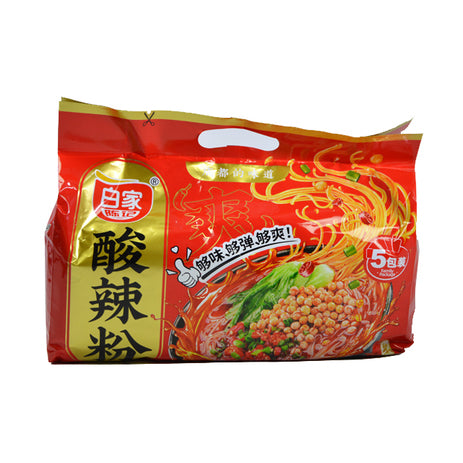 Baijia Chenji Hot and Sour Sichuan Flavor Vermicelli Medium Spicy Five-Pack 85g×5