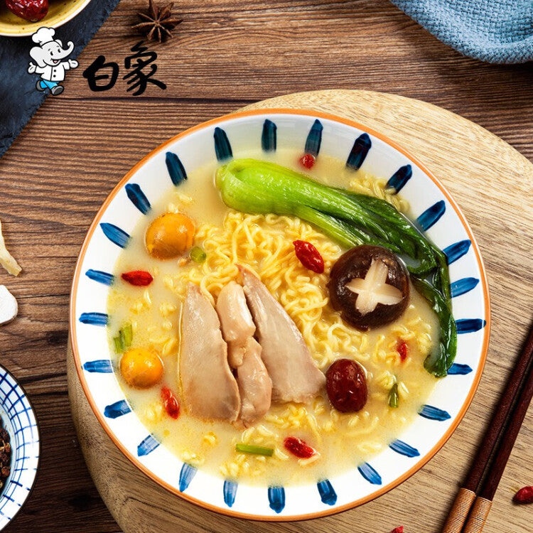 Baixiang "Yummy Soup" Series Large Soup Pack Old Hen Chicken Soup Flavor Instant Noodles 111g×5 Pack