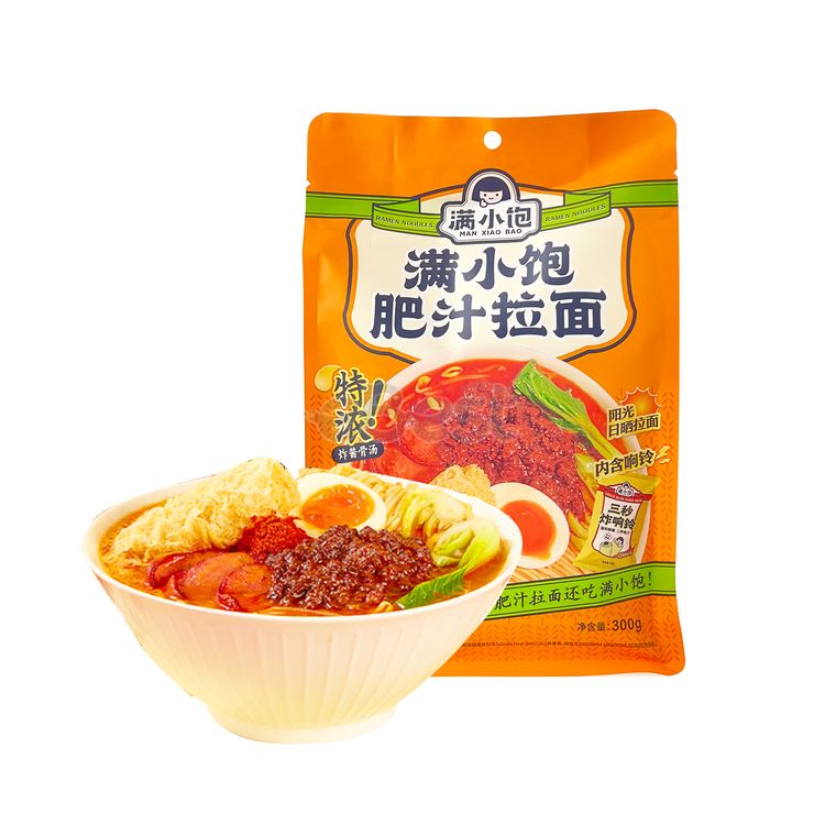 满小饱 肥汁拉面 特浓炸酱骨汤 300g