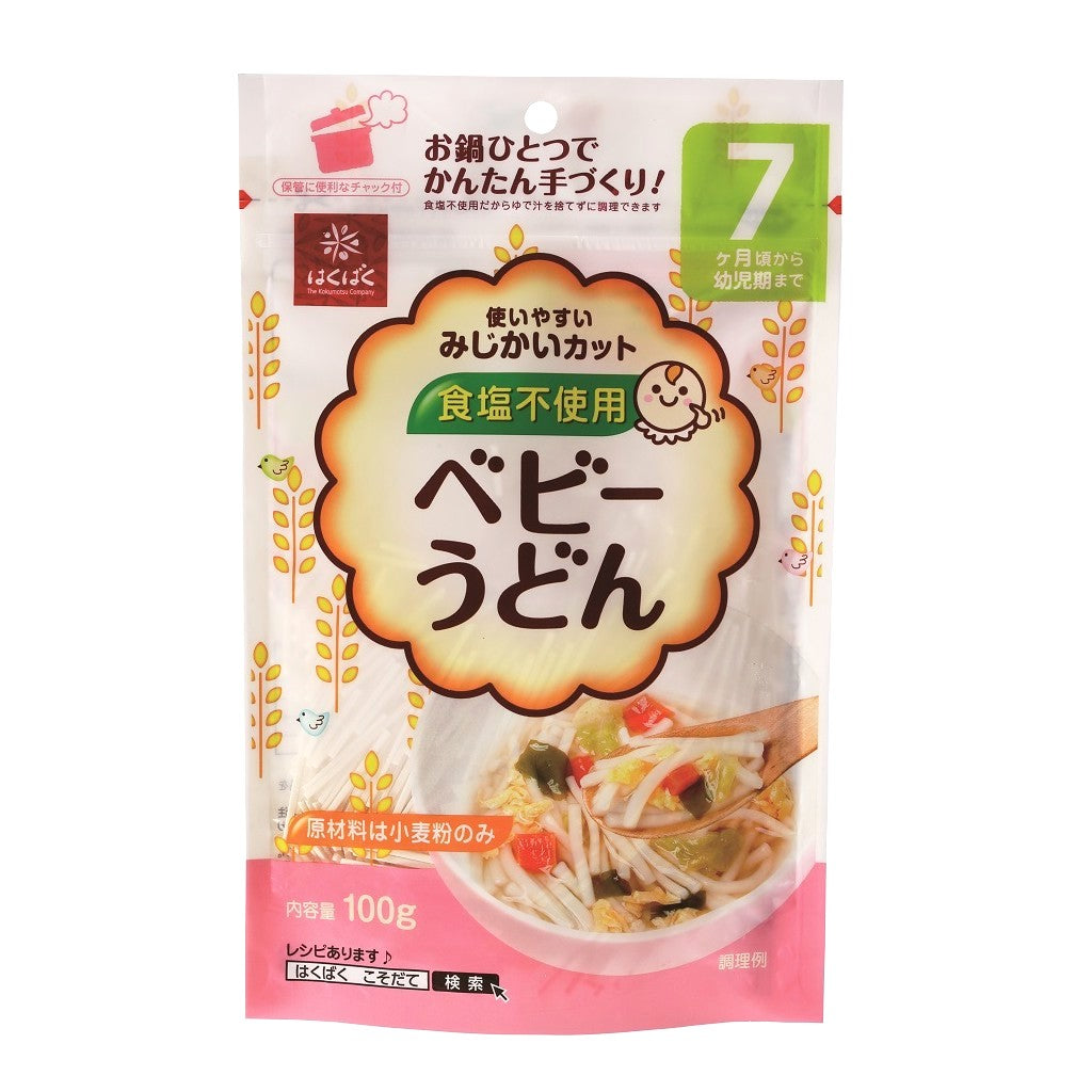 Hakubaku Baby Noodles Udon 100g 7M+