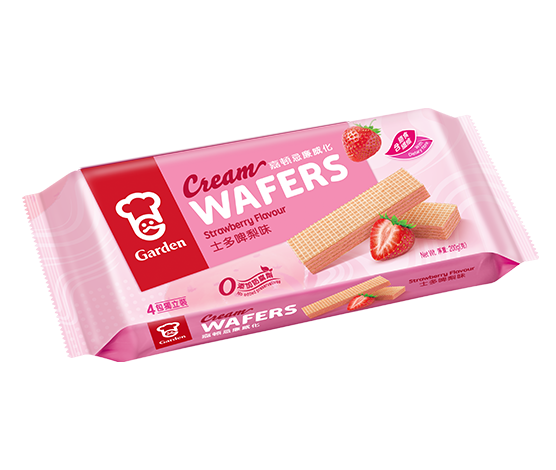 Garden Cream Wafers Strawberry 200g