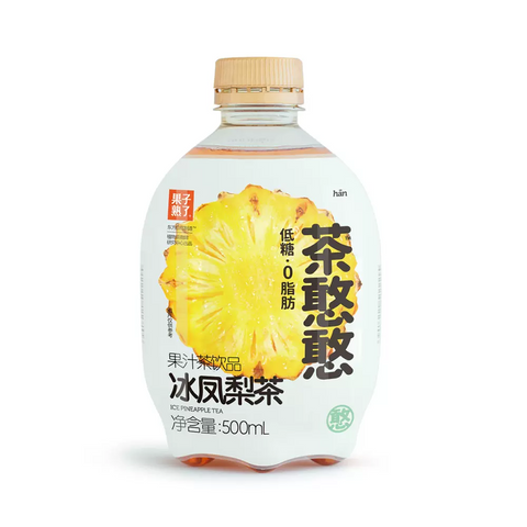 果子熟了 茶憨憨 菠萝冰茶饮料 500毫升