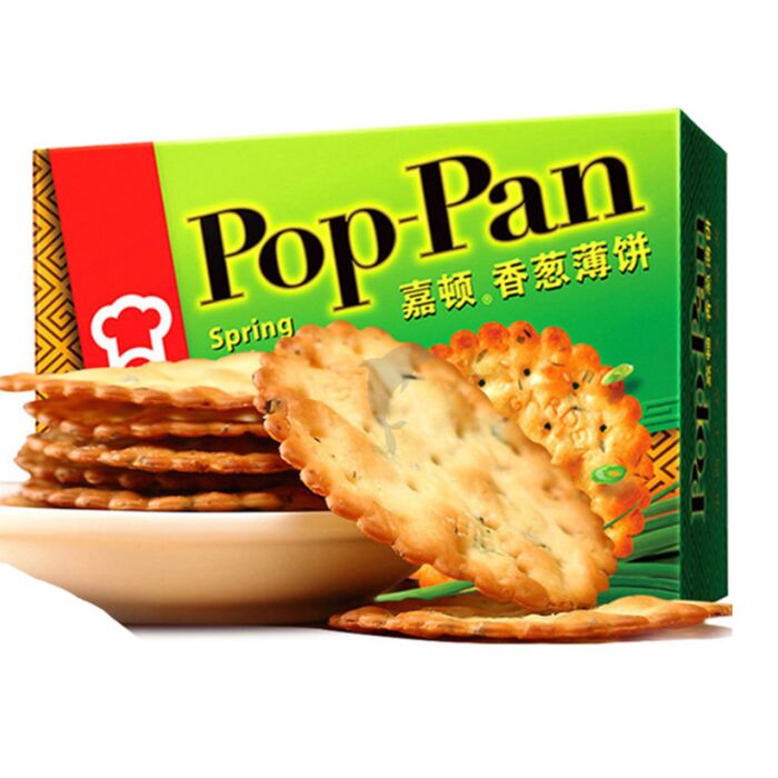 Garden Pop-Pan Spring Onion Crackers 200g