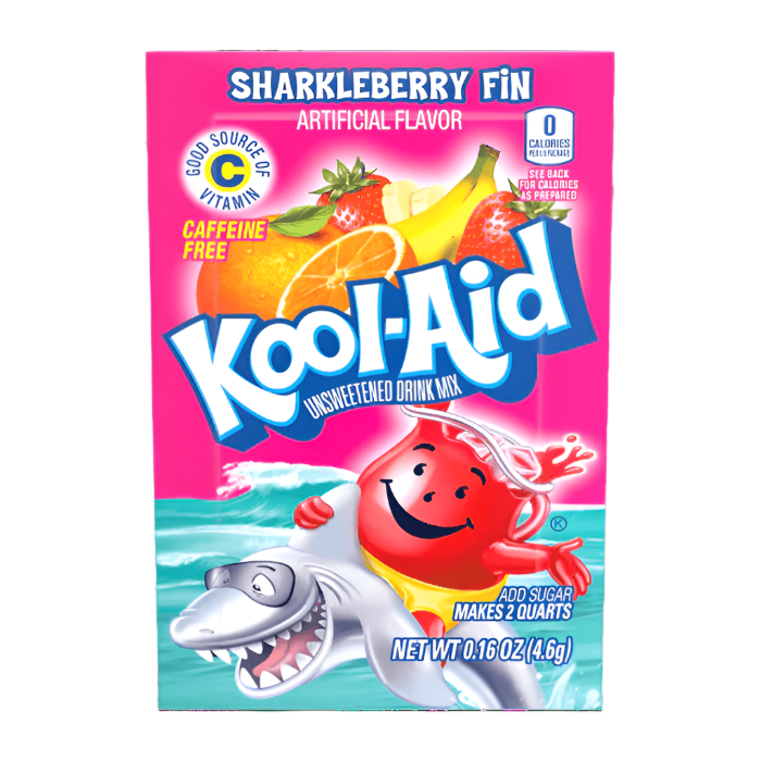 Kool-Aid Unsweetened Sharkleberry Fin Drink Powder 4.6g