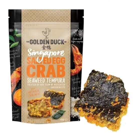 The Golden Duck Singapore Salted Egg Crab Seaweed Tempura 102g