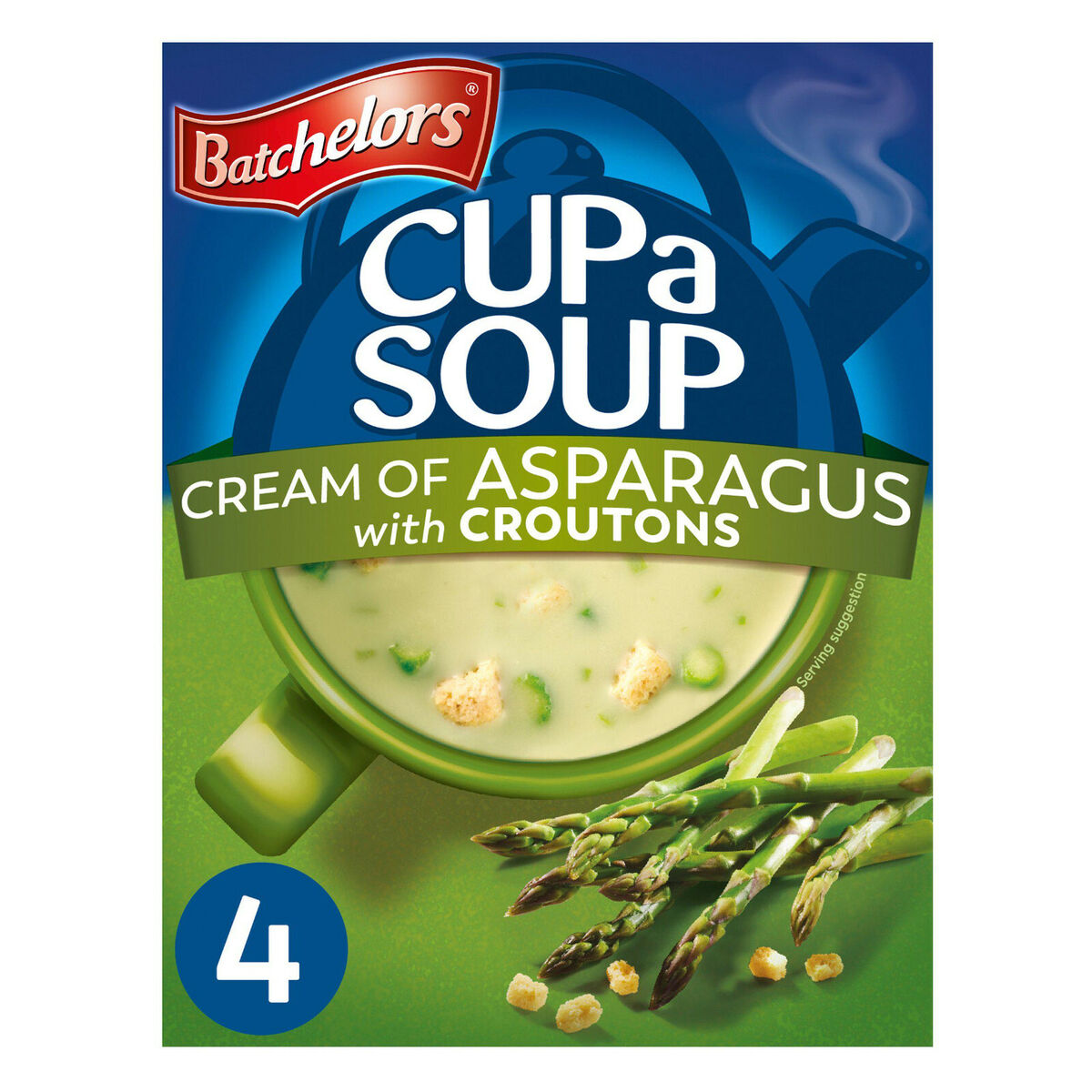 BATCHELORS CUP A SOUP GRANULES ASPARAGUS 117G