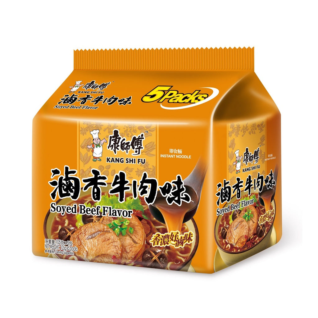 KANG SHI FU Instant Soup Noodle Soyed Beef Flavour 525g - 5pk
