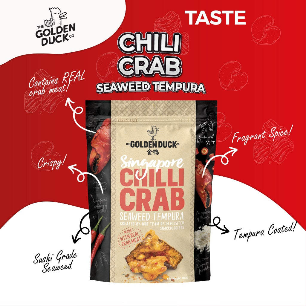 The Golden Duck Singapore Chilli Crab Seaweed Tempura 102g