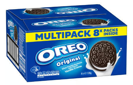 Oreo Vanilla Cream Sandwich Cookies (128 g x 8 pk)