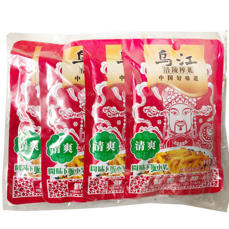 乌江清爽鲜脆菜丝 320个(80g*4包)