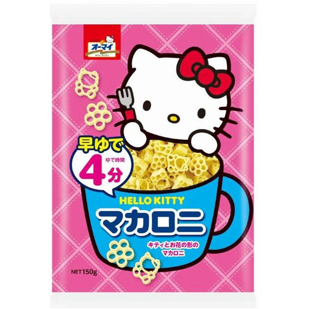 Nippn Oh'my Hello Kitty Shaped Macaroni Pasta - 150g