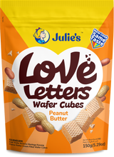 Julie's love letters wafer cubes peanut butter 60g
