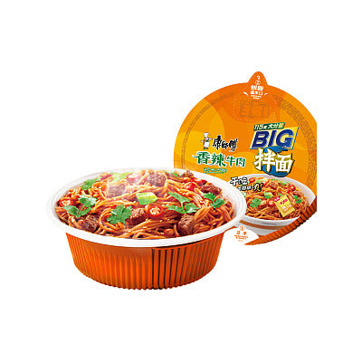 Master Kong Spicy Beef Flavor Dry Stir Bowl Noodle - 130g