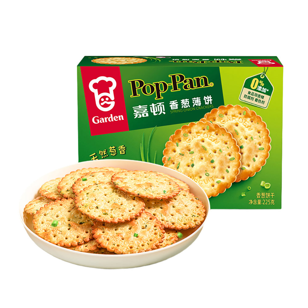 Garden Pop-Pan Spring Onion Crackers 200g