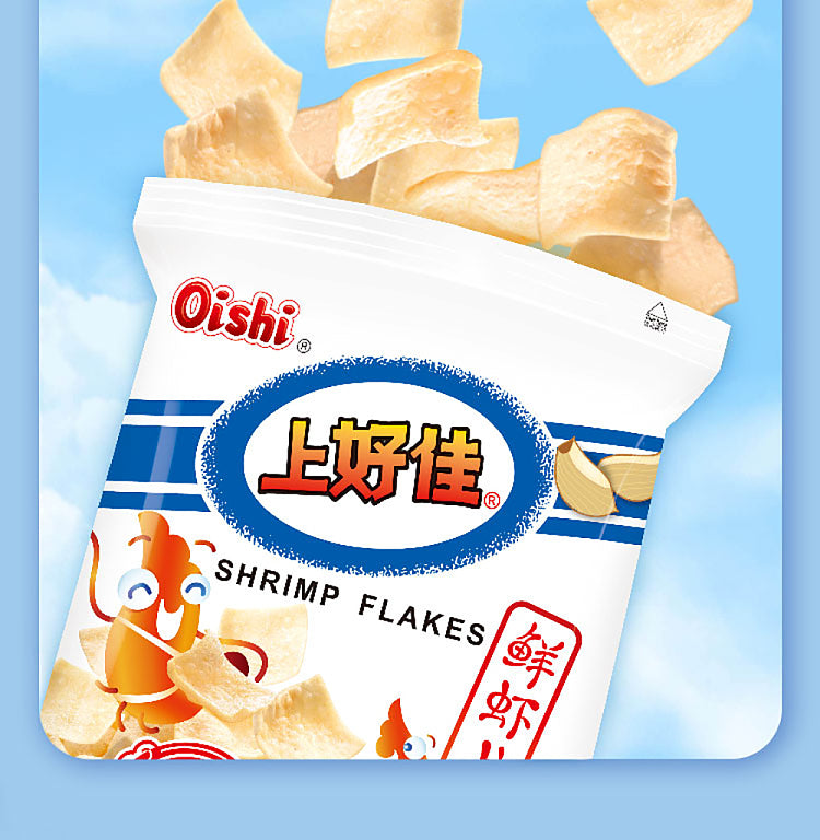 Oishi (Shanghaojia) Prawn Crackers [Garlic Flavor] - 80g