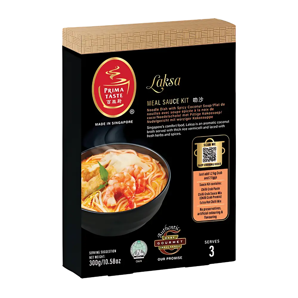 Prima Taste Singapore Laksa Ready-to-Cook Meal Sauce Kit - 225g