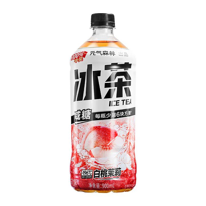 Genki Forest (Chi Forest) White Peach Jasmine Tea [Reduced Sugar] - 900ml