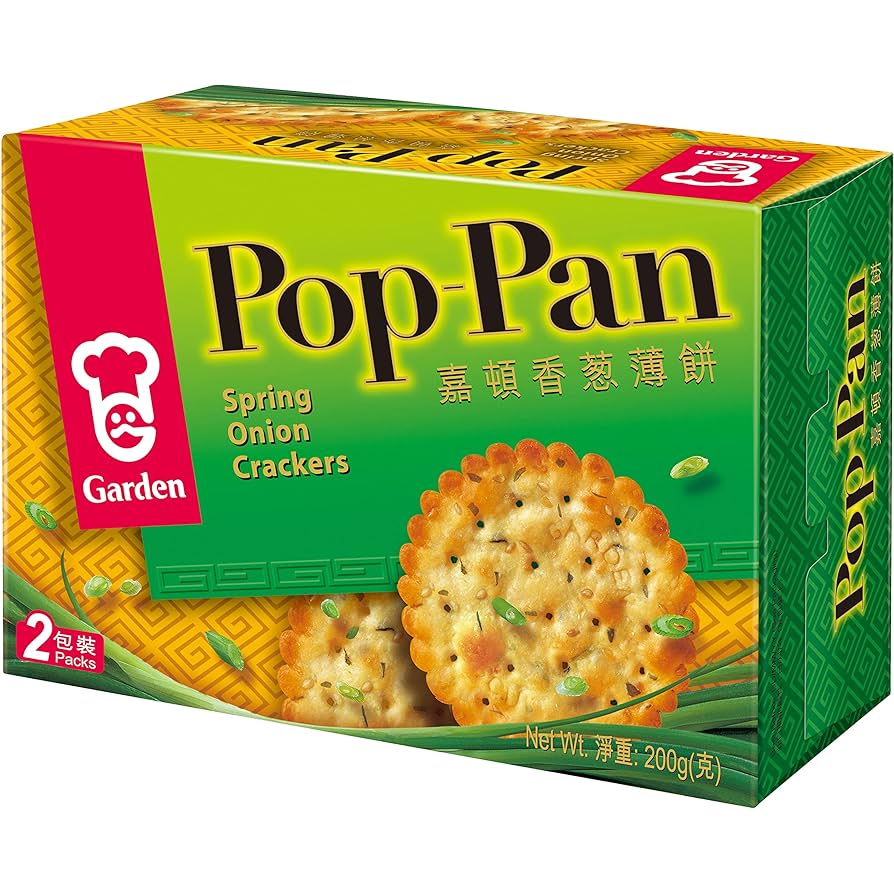 Garden Pop-Pan Spring Onion Crackers 200g