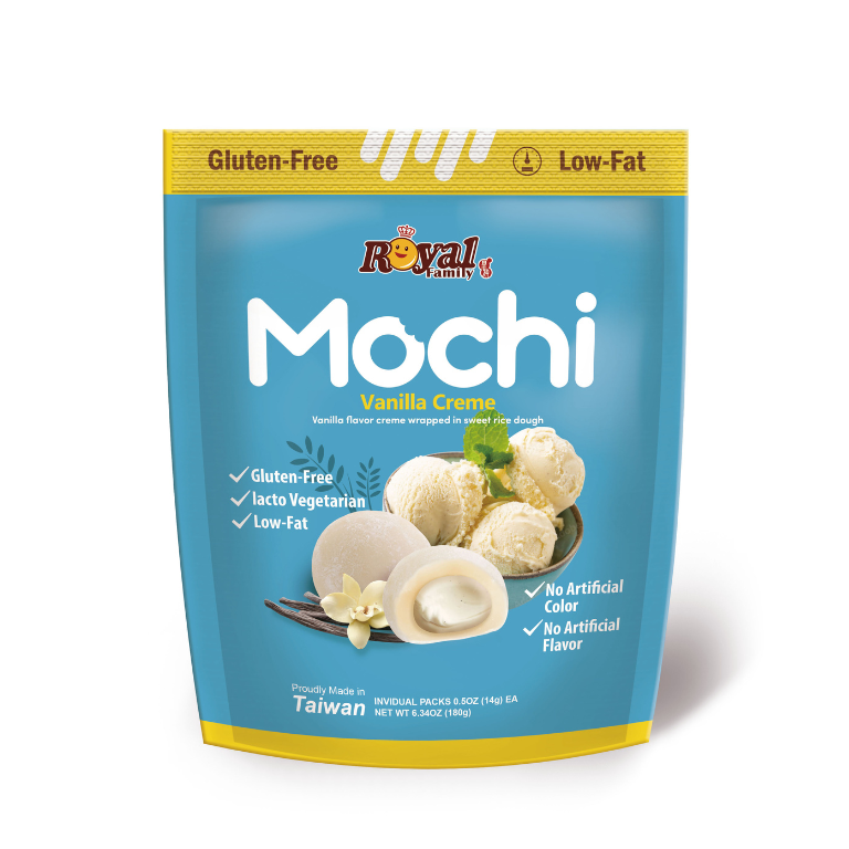 Royal Family Gluten-Free Mochi Vanilla Creme Flavor 180g