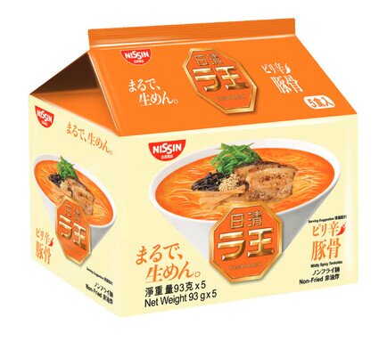 Nissin Spicy Tonkotsu Instant Ramen Noodles Pack of 5
