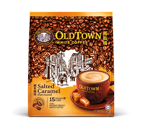 OldTown White Coffee 3-in-1 Salted Caramel Instant Coffee – 15 Sticks (525g)