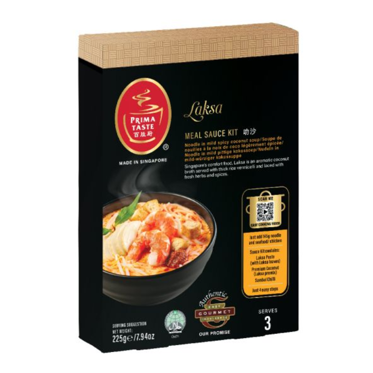 Prima Taste Singapore Laksa Ready-to-Cook Meal Sauce Kit - 225g